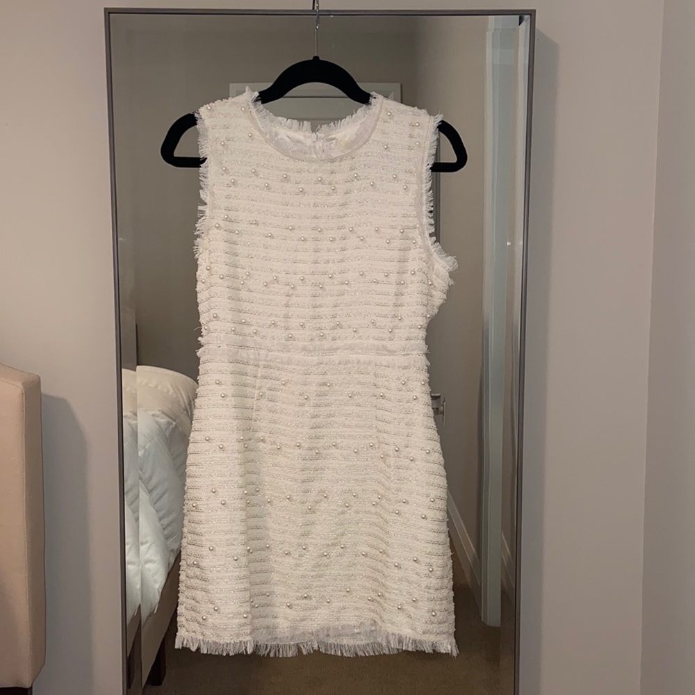 White sequence dress